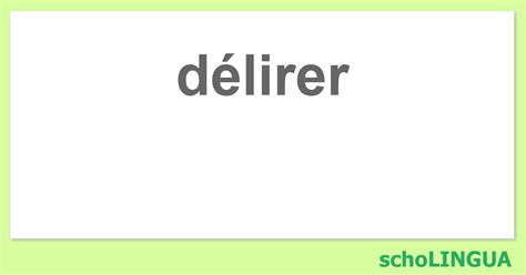 synonyme délire